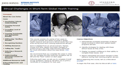 Desktop Screenshot of ethicsandglobalhealth.org